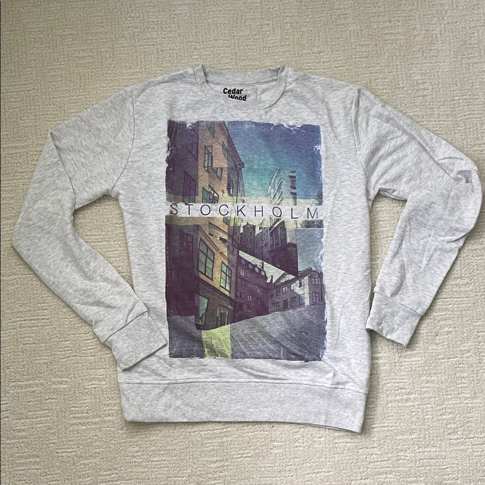 Lightweight graphic Stockholm sweatshirt